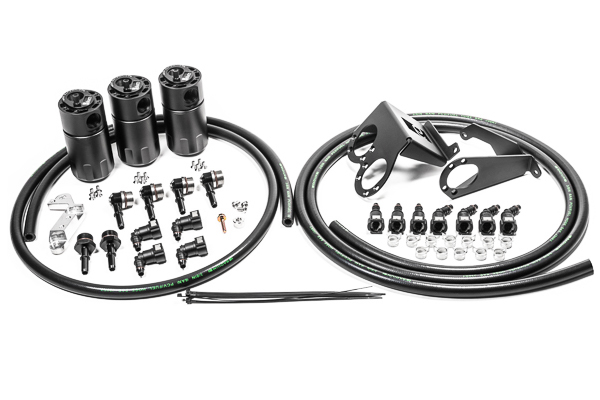 Radium Engineering — Radium 14-19 Chevrolet Corvette LT1 CCV Fluid Lock Triple Catch Can Kit
CATCH CAN KIT - view 4